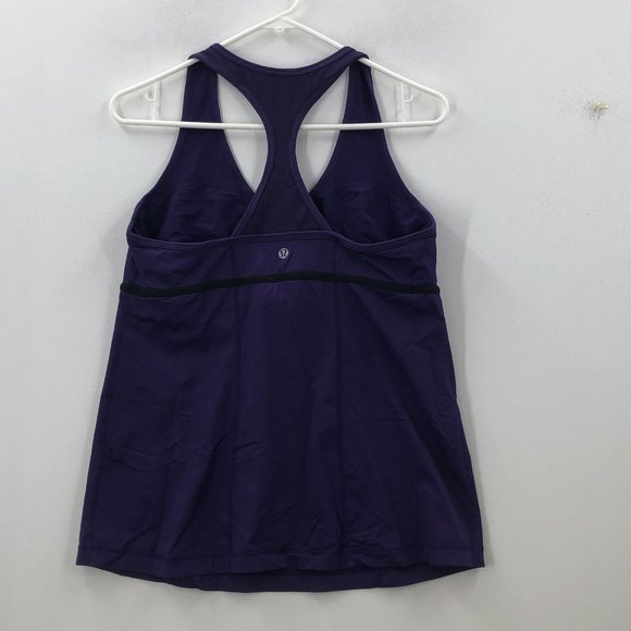 Lululemon commit Lolo Purple Sleeveless Athletic Yoga Pullover Tank Top Size 12 - Picture 6 of 7